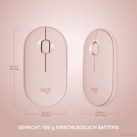 Zestaw MK470 Bezprzewodowa klawiatura i mysz Różowy US 920-011322