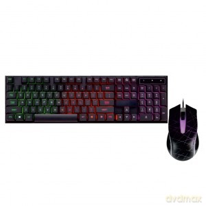 Zestaw USB: Klawiatura podświetlana + mysz podświetlana AK-50