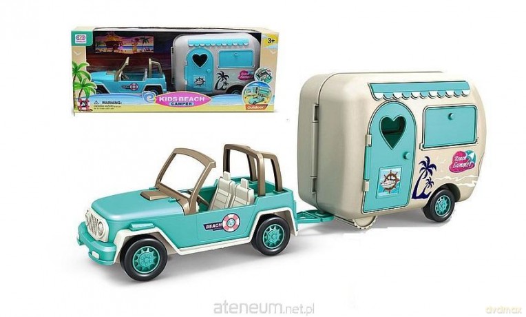 Auto z przyczepą kempingową 44x19x12,5cm