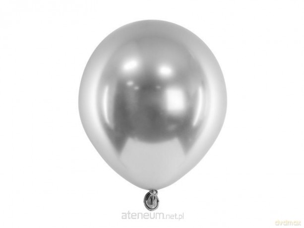 Balony Glossy 12cm 50szt srebrny