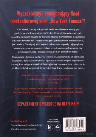Departament Q (Tom 10) Mężczyzna w celi - Jussi Adler-Olsen [KSIĄŻKA]