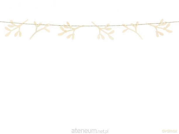 Drewniana girlanda Jemioła 127cm
