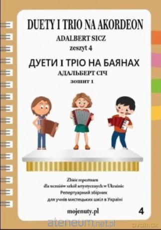 Duety i trio na akordeon z.4 - Adalbert Sicz [KSIĄŻKA]