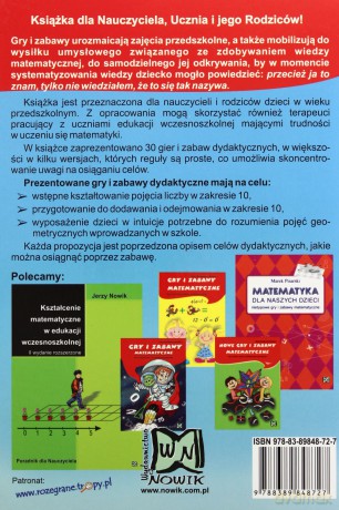 Gry i Zabawy Matematycz w przedszkolu WZ [KSIĄŻKA]