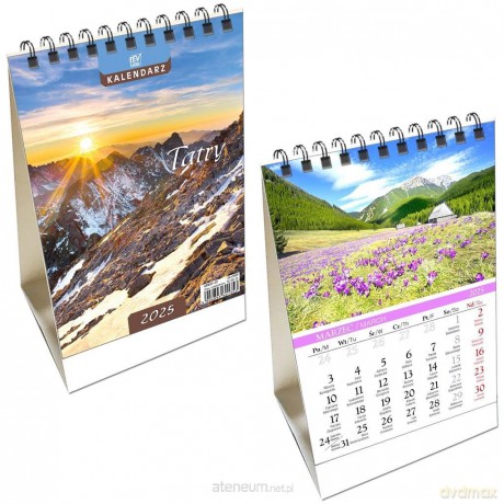 Kalendarz 2025 biurkowy pion Tatry [KALENDARZ]