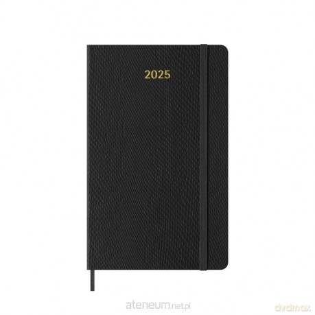 Kalendarz 2025 tygodniowy L syn. skóra czarny [KALENDARZ]