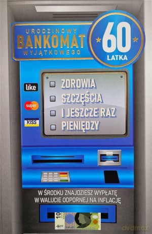 Karnet Urodziny 60 męskie
