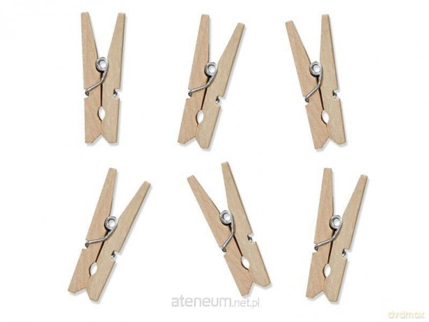 Klamerki drewniane naturalne drewno 10szt