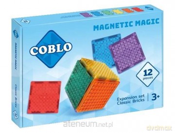 Klocki magnetyczne 12 płytek [KLOCKI]