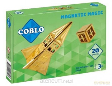 Klocki magnetyczne konstrukcyjne Gold 20el [KLOCKI]