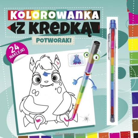 Kolorowanka z kredką. Potworki [KSIĄŻKA]