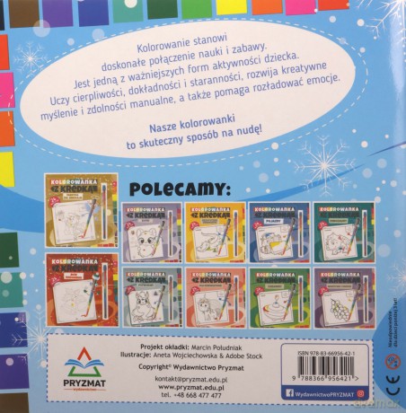 Kolorowanka z kredką. Słodziaki zimowe [KSIĄŻKA]