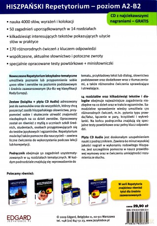 Hiszpański - Repetytorium leks-tematycz [KSIĄŻKA]
