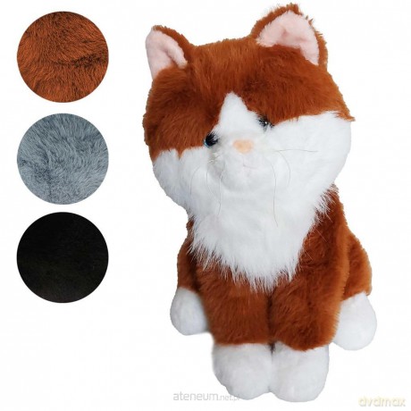 Kot pluszowy siedzący 35cm mix