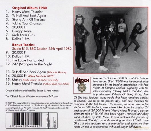 Saxon: Strong Arm Of The Law (2009 Remaster + Bonus) [CD]