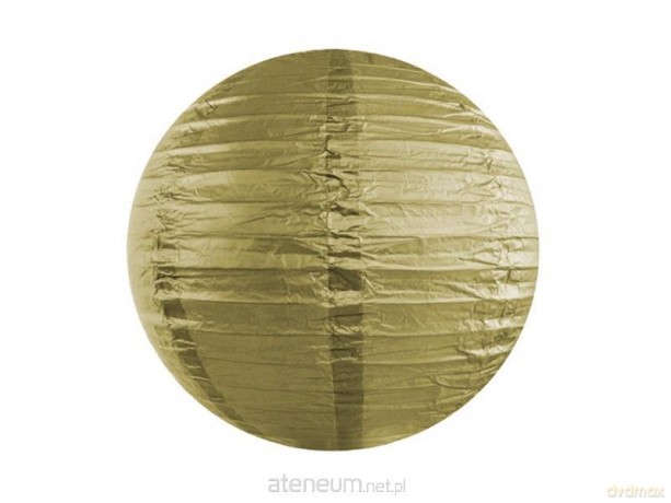 Lampion papierowy złoty 25cm