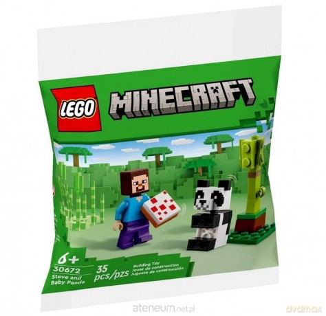 LEGO MINECRAFT Steve i mala panda (30672) [KLOCKI]