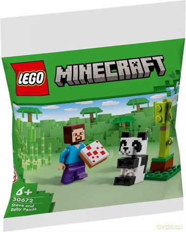 LEGO MINECRAFT Steve i mala panda (30672) [KLOCKI]