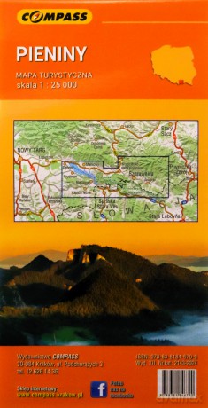 Mapa - Pieniny 1:25 000