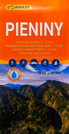 Mapa - Pieniny 1:25 000