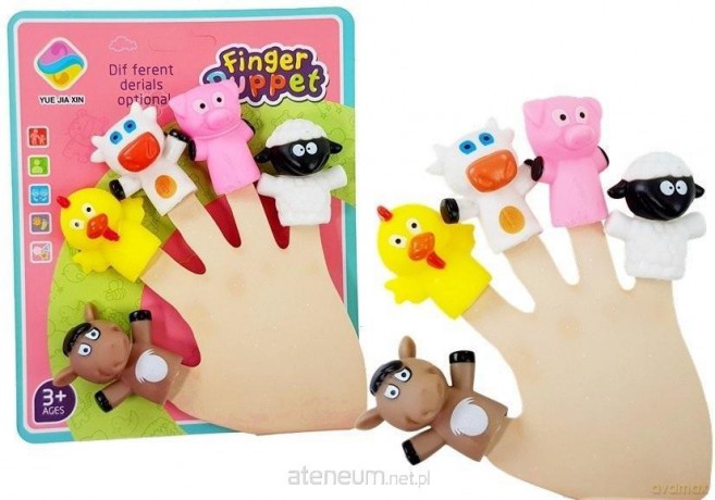 Nakładki na palce Zwierzątka pacynki 5el [FIGURKA]