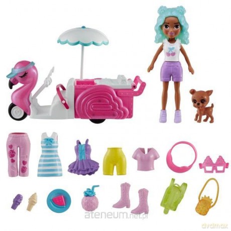 Polly Pocket Zestaw Flaming wózek z przekąskami