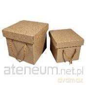Pudełko prezentowe kraft z rączkami 25x25x25cm