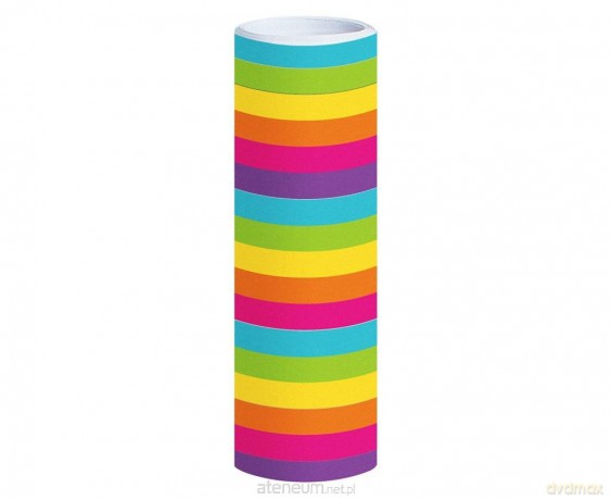 Serpentyna papierowa kolorowe paski 18p/ 4m