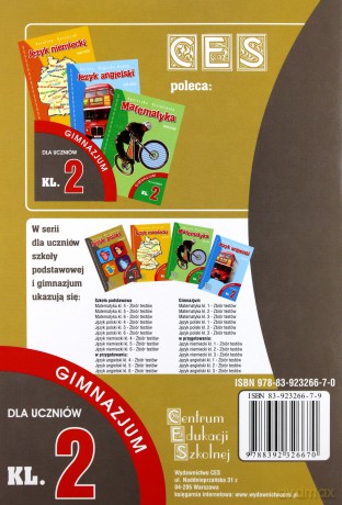 Język polski - testy GIM 2 CES WZ [KSIĄŻKA]