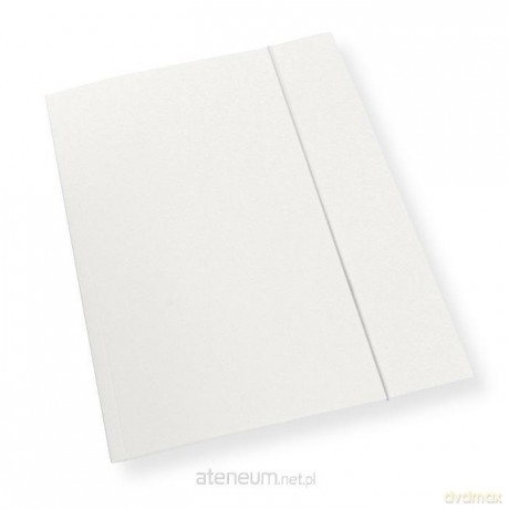 Teczka A4 z gumką biała 300gsm (10szt)