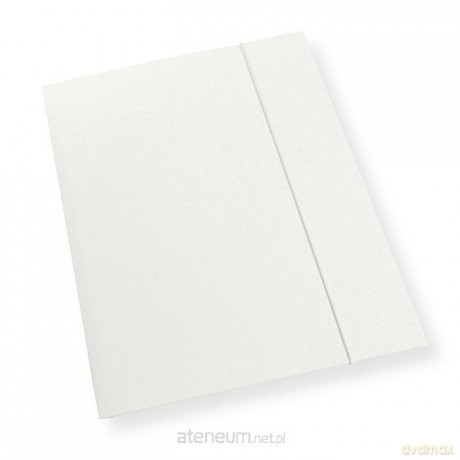 Teczka A4 z gumką biała 350gsm (10szt)