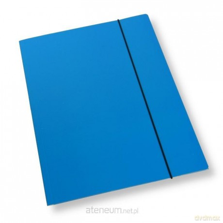 Teczka A4 z gumką lakier niebieska 350gsm (10szt)