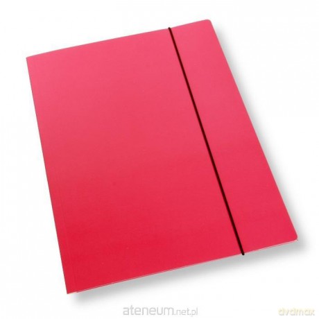 Teczka A4 z gumką lakier różowa 350gsm (10szt)
