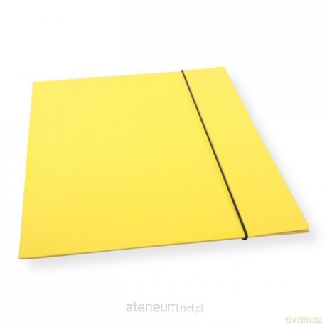 Teczka A4 z gumką lakier żółta 300gsm (10szt)