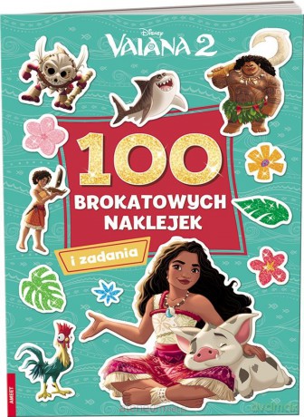 Vaiana 2. 100 brokatowych naklejek [KSIĄŻKA]