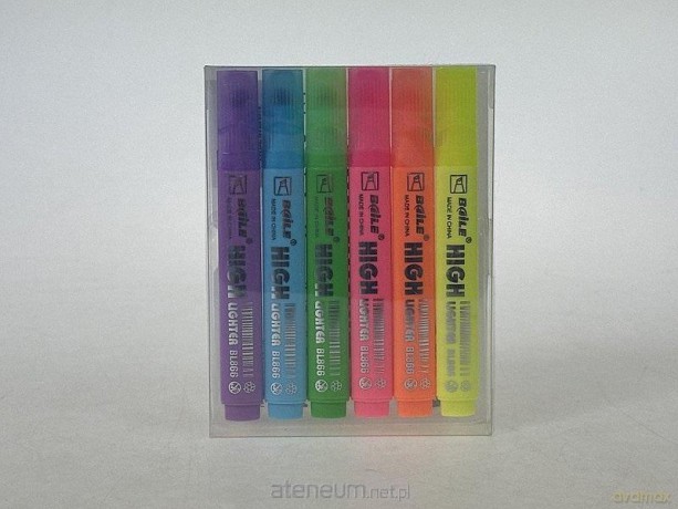 Zakreślacze fluo 6szt
