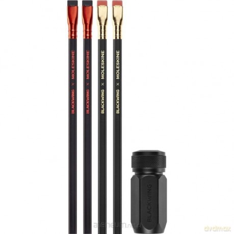 Zestaw ołówków i temperówki Blackwing x Moleskine