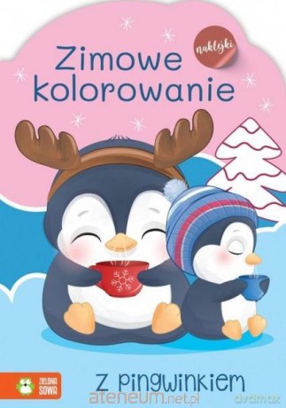 Zimowe kolorowanie z pingwinem [KSIĄŻKA]
