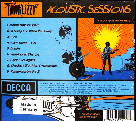 Thin Lizzy: The Acoustic Sessions [CD]