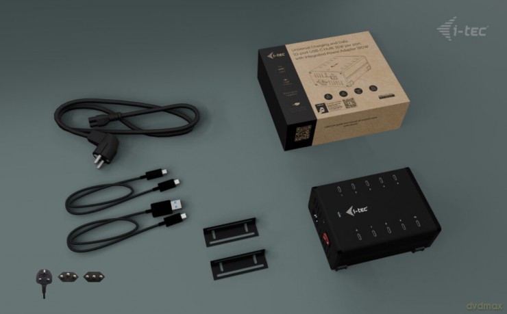 !i-tec USB-C/USB-A Metal Charging + data HUB 15W per port 10x USB-C