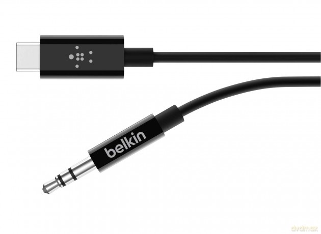 Adapter przejściówka USB-C do 3,5mm Audio 1,8m czarny [KABEL]