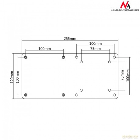 Adapter VESA MC-721 do mini komputerów NUC MAC