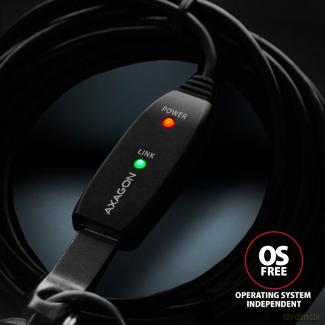 ADR-220 USB 2.0 A-M -> A-F aktywny kabel przedłużacz/wzmacniacz 20m [KABEL]