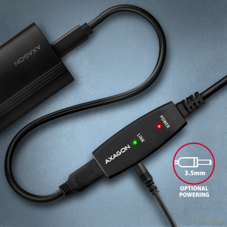 ADR-220 USB 2.0 A-M -> A-F aktywny kabel przedłużacz/wzmacniacz 20m [KABEL]