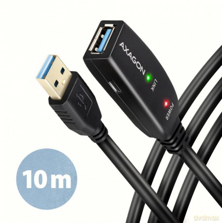 ADR-310 USB 3.0 A-M -> A-F aktywny kabel przedłużacz/wzmacniacz 10m [KABEL]