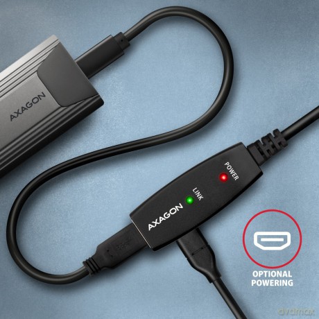 ADR-310 USB 3.0 A-M -> A-F aktywny kabel przedłużacz/wzmacniacz 10m [KABEL]
