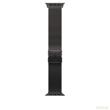 Bransoleta mediolańska z tytanu w kolorze czarnym do koperty 49 mm - rozmiar M