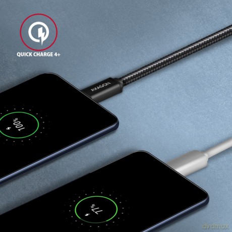 BUCM3-CM10AB Kabel USB-C - USB-C 3.2 Gen 1, 1m, PD 60W 3A, ALU, oplot, czarny [KABEL]