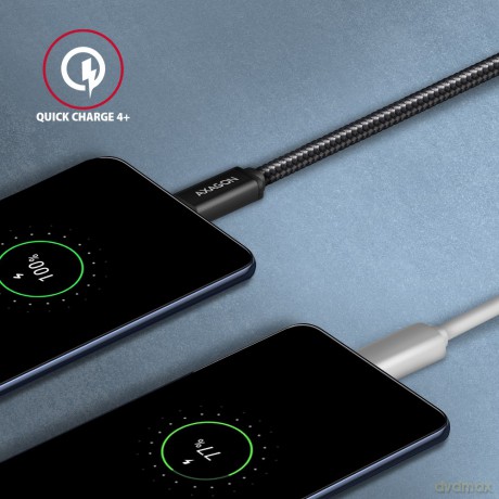 BUCM3-CM30AB Kabel USB-C - USB-C, 3.0m, PD 60W, 3A, ALU, oplot, czarny [KABEL]