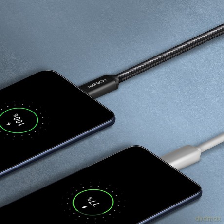 BUMM-AM20AB Kabel MicroUSB - USB A, 2m, USB 2.0, 2.4A, ALU, oplot Czarny [KABEL]